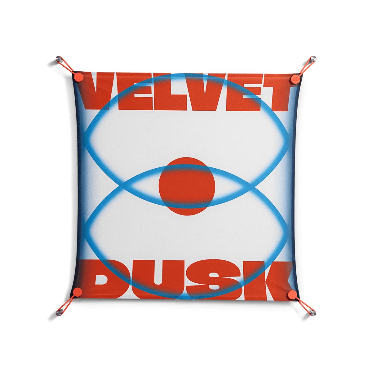 Velvet Dusk - Work On Wall - Oluwasheyi Adebayo - Orange - 70 x 70 cm