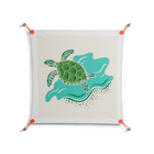 Sea Turtle - Work On Wall - Amy Suther - Orange - 70 x 70 cm