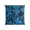 The Blue Line - Work On Wall - Craig Watkins - Black - 140 x 140 cm