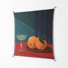 Bubbles & Oranges - Work On Wall - Kristin Eriksson - Black - 140 x 140 cm