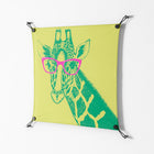 Wise Giraffe - Work On Wall - Amy Suther - Black - 70 x 70 cm