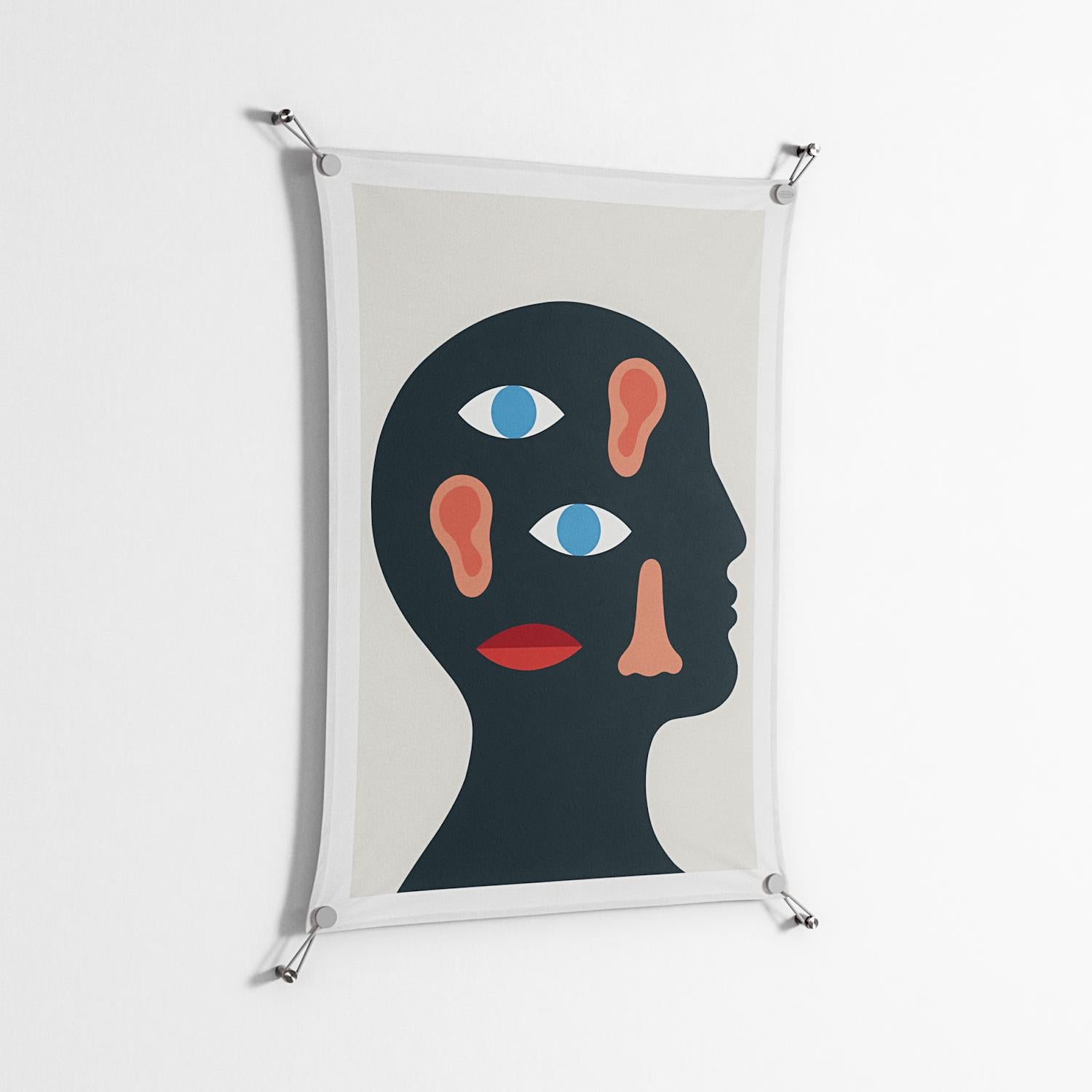 Désordre_Intérieur - Work On Wall - David Vanadia - Silver - 70 x 100 cm
