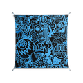 The Blue Line - Work On Wall - Craig Watkins - Silver - 140 x 140 cm