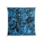 The Blue Line - Work On Wall - Craig Watkins - Silver - 140 x 140 cm