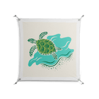 Sea Turtle - Work On Wall - Amy Suther - Silver - 90 x 90 cm