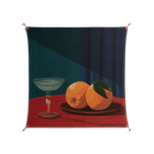 Bubbles & Oranges - Work On Wall - Kristin Eriksson - Orange - 140 x 140 cm