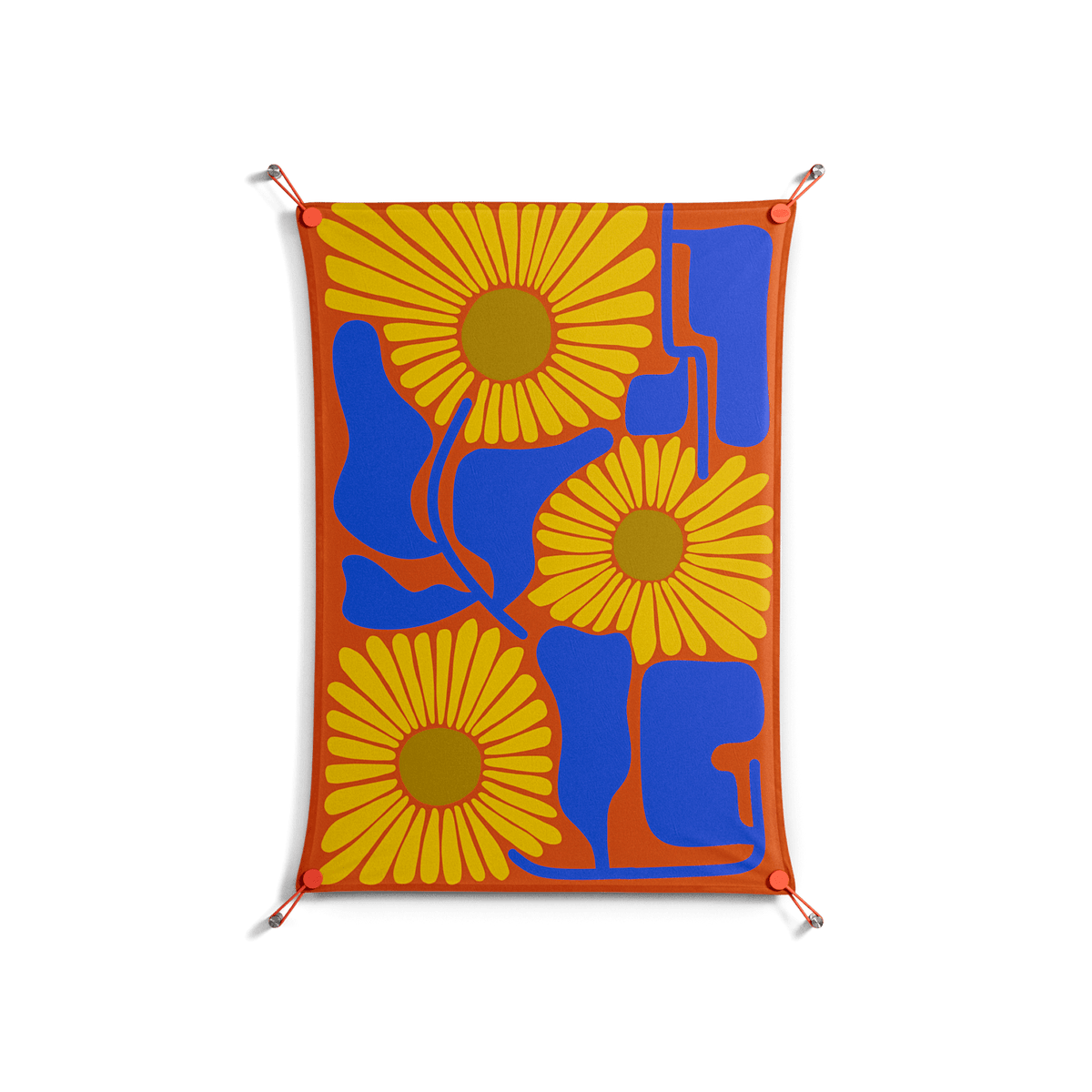 Sunflowers - Work On Wall - Sandra Hutter - Orange - 70 x 100 cm