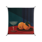 Bubbles & Oranges - Work On Wall - Kristin Eriksson - Black - 90 x 90 cm