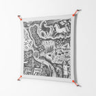Flight Of Fancy 3 - Work On Wall - Diana Catchpole - Orange - 90 x 90 cm