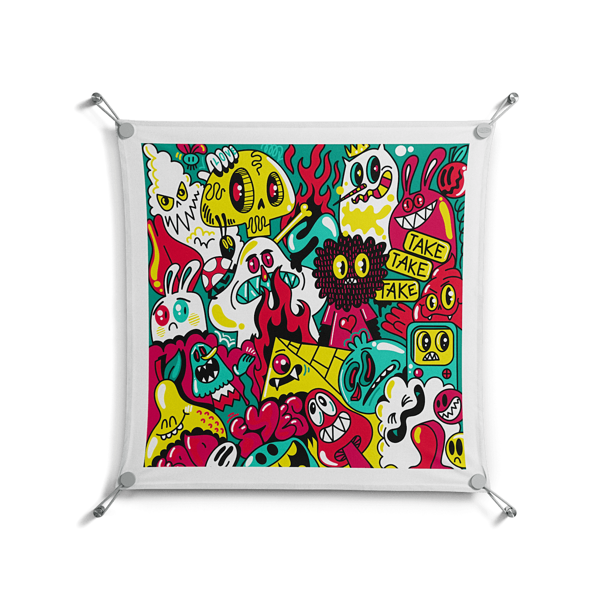 Fridays I'm In Love - Work On Wall - Craig Watkins - Silver - 70 x 70 cm