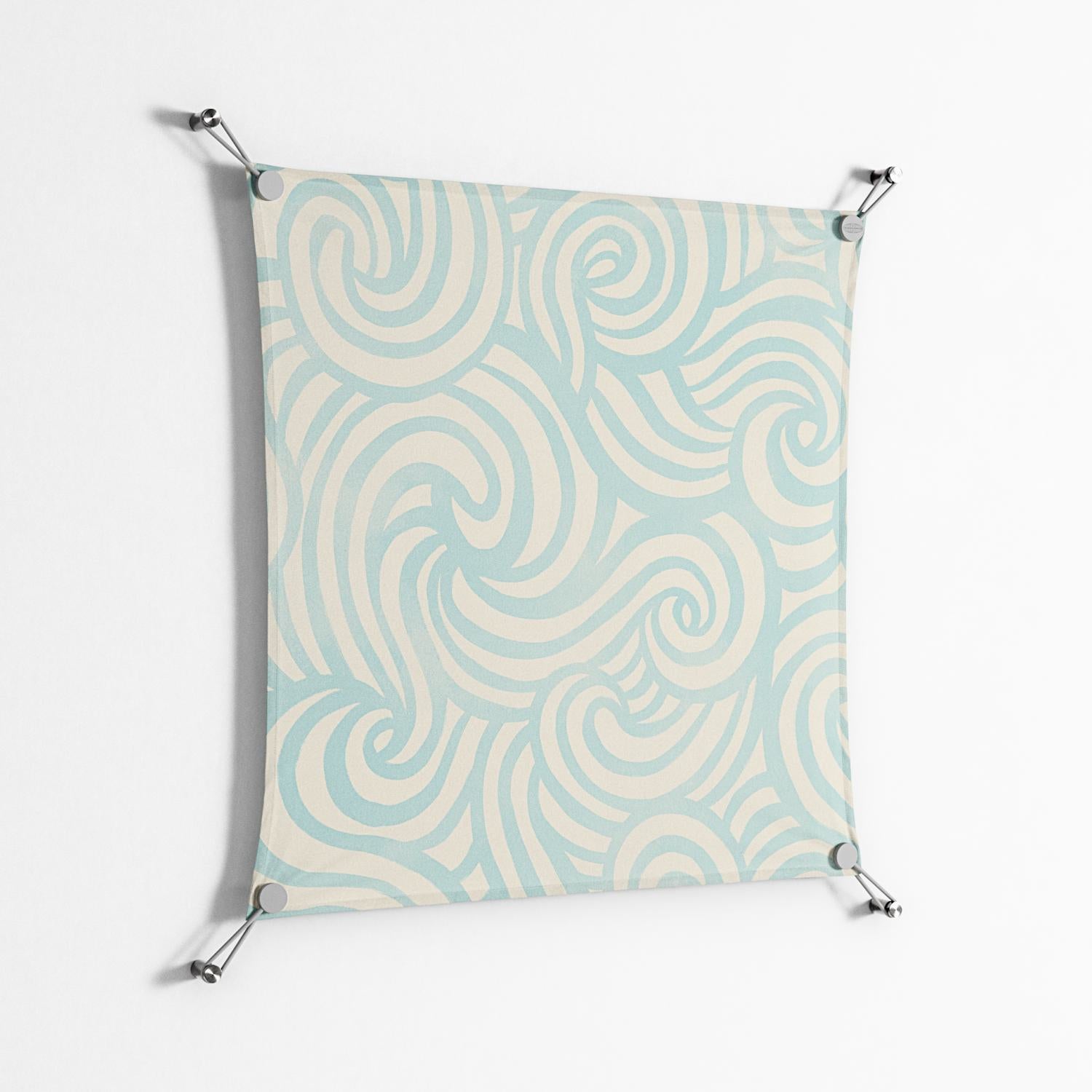 Epic Swirl - Work On Wall - Amy Suther - Silver - 70 x 70 cm