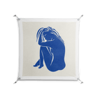 Serenity - Work On Wall - Amy Suther - Silver - 90 x 90 cm