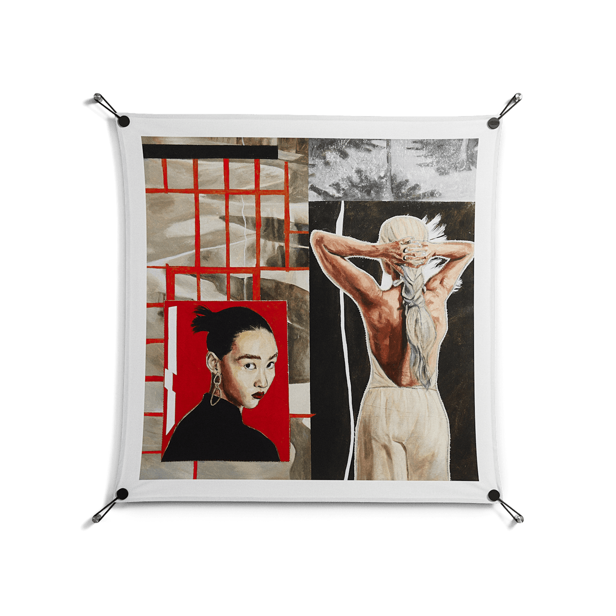 Where We Belong - Work On Wall - Sophie Goudman - Black - 90 x 90 cm