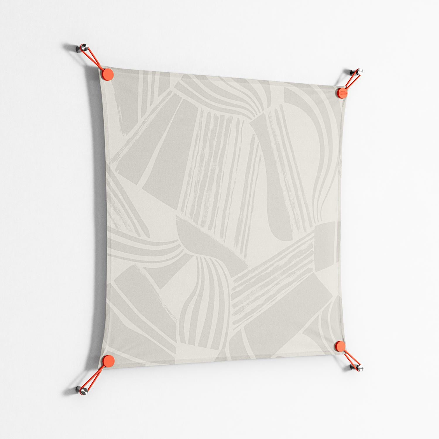 Touch the Ground - Work On Wall - Amy Suther - Orange - 70 x 70 cm