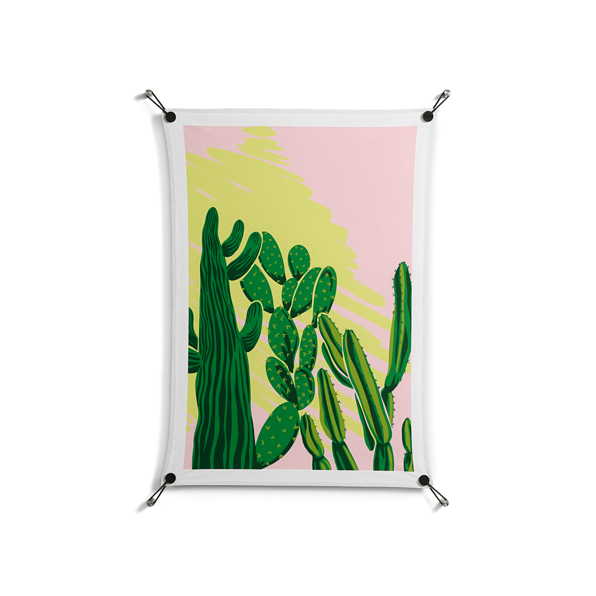 Cactus Sky - Work On Wall - Amy Suther - Black - 70 x 100 cm