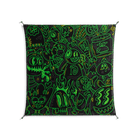 Wottosque Green - Work On Wall - Craig Watkins - Black - 140 x 140 cm