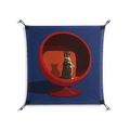 Cat in Chair C - Work On Wall - Kristin Eriksson - Black - 70 x 70 cm