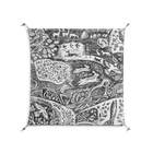 Flight Of Fancy - Work On Wall - Diana Catchpole - Silver - 90 x 90 cm
