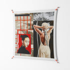 Where We Belong - Work On Wall - Sophie Goudman - Orange - 140 x 140 cm