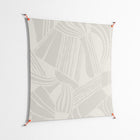 Touch the Ground - Work On Wall - Amy Suther - Orange - 140 x 140 cm