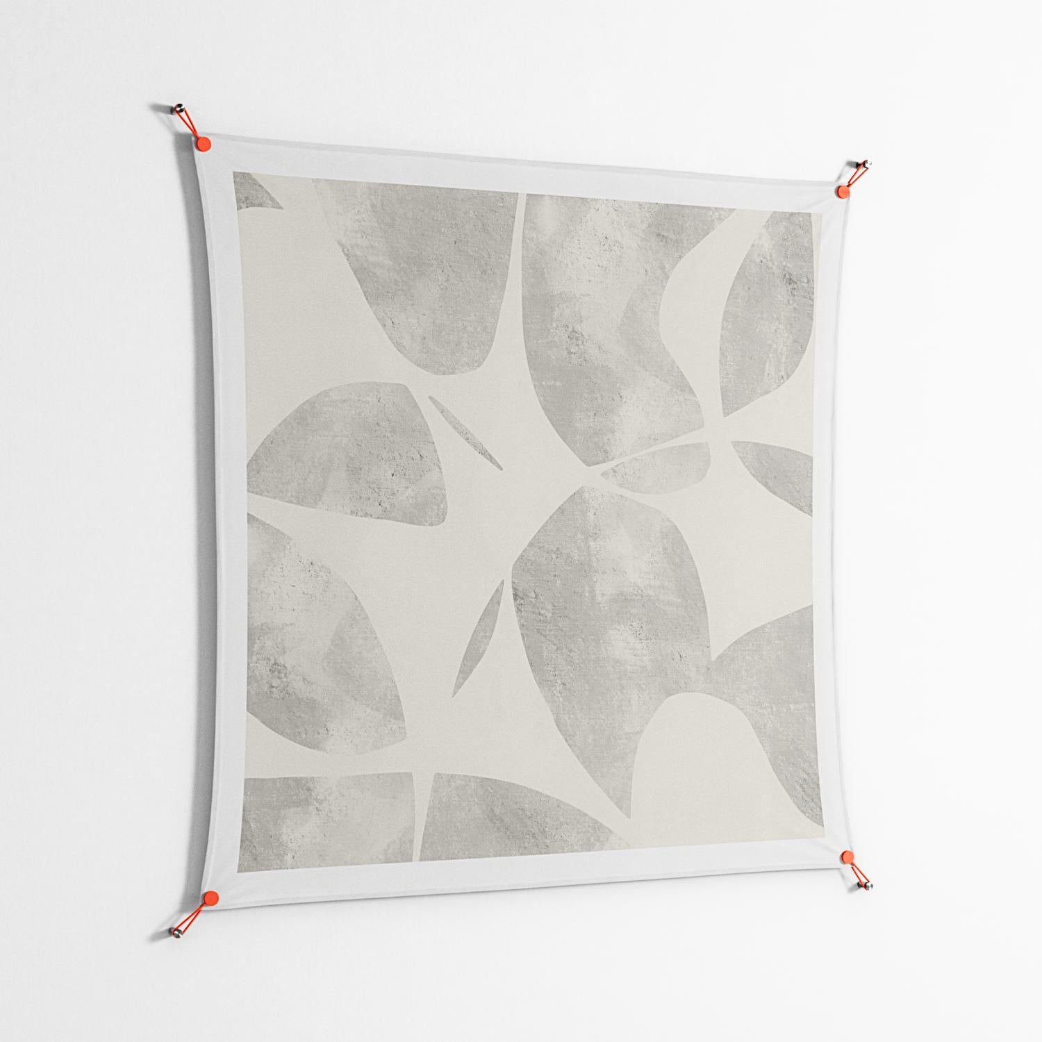Petros - Work On Wall - Amy Suther - Orange - 140 x 140 cm