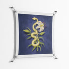 Snake Tigerlily - Work On Wall - Amy Suther - Silver - 70 x 70 cm