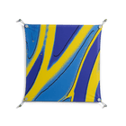 Blue Gale - Work On Wall - Oluwasheyi Adebayo - Silver - 70 x 70 cm