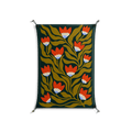 Blooming Folk Garden v2 - Work On Wall - Sandra Hutter - Black - 70 x 100 cm