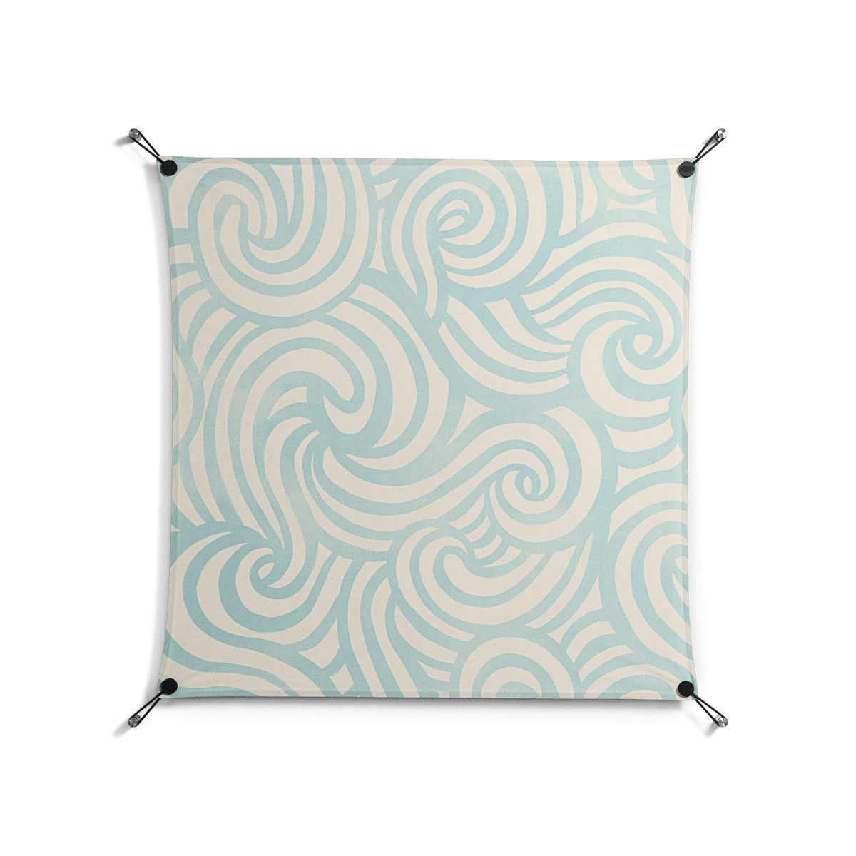 Epic Swirl - Work On Wall - Amy Suther - Black - 90 x 90 cm