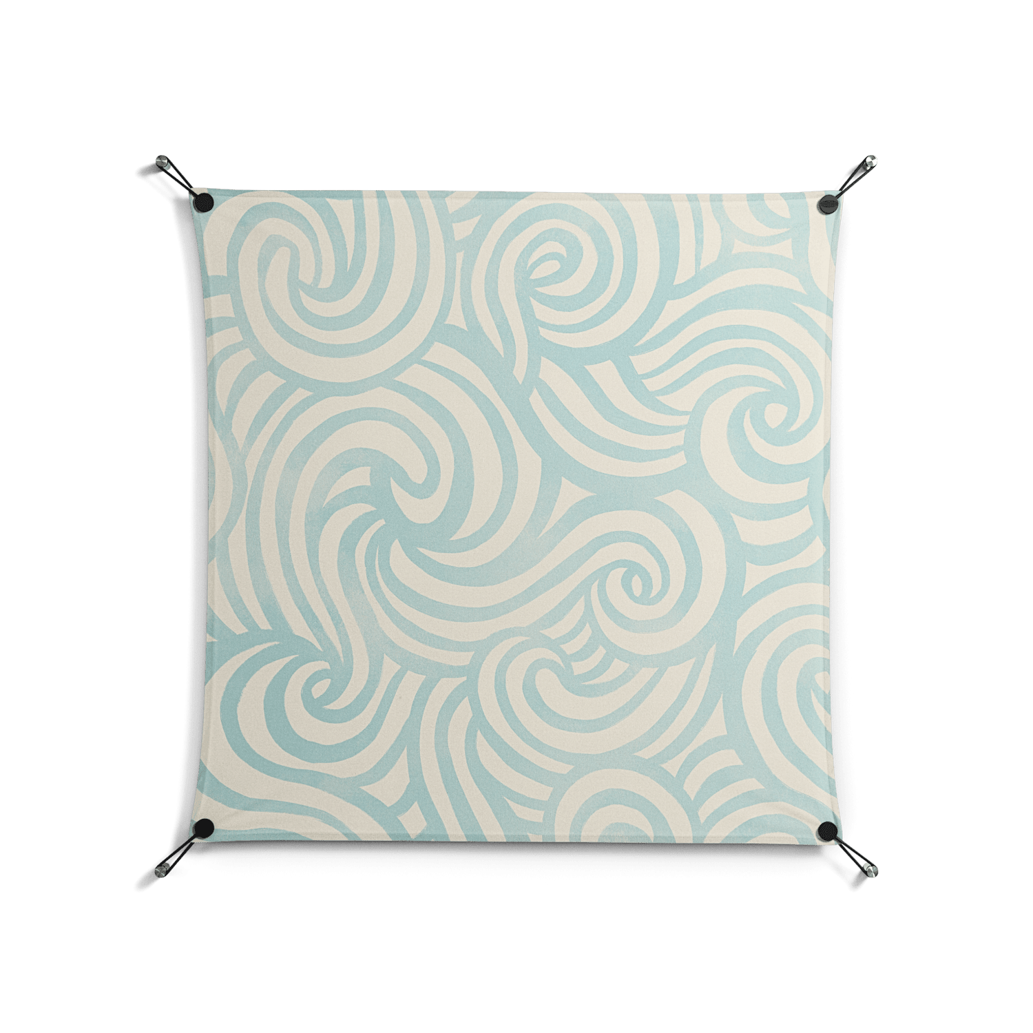 Epic Swirl - Work On Wall - Amy Suther - Black - 90 x 90 cm