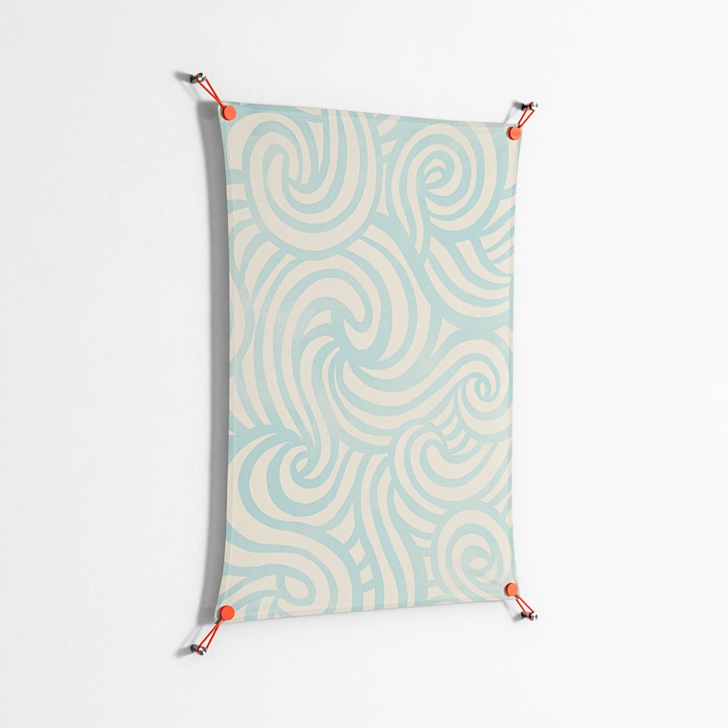 Epic Swirl - Work On Wall - Amy Suther - Orange - 70 x 100 cm