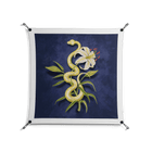 Snake Tigerlily - Work On Wall - Amy Suther - Black - 90 x 90 cm