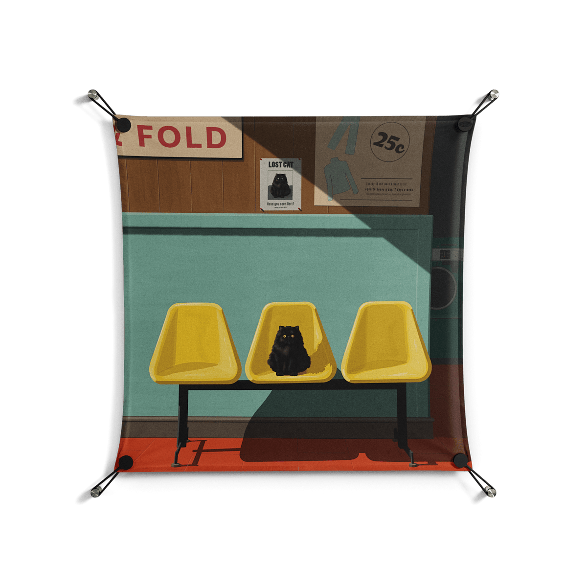 Have You Seen Bert - Work On Wall - Kristin Eriksson - Black - 70 x 70 cm