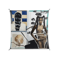 Dreaming With Open Eyes - Work On Wall - Sophie Goudman - Black - 140 x 140 cm