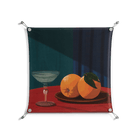 Bubbles & Oranges - Work On Wall - Kristin Eriksson - Silver - 70 x 70 cm