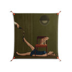 Friday Night Rituals - Work On Wall - Kristin Eriksson - Orange - 90 x 90 cm