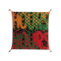 Hours - Work On Wall - Oluwasheyi Adebayo - Orange - 70 x 70 cm