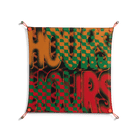 Hours - Work On Wall - Oluwasheyi Adebayo - Orange - 70 x 70 cm
