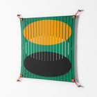 Soul Split - Work On Wall - Oluwasheyi Adebayo - Orange - 70 x 70 cm