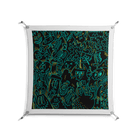 The Green Line - Work On Wall - Craig Watkins - Silver - 90 x 90 cm
