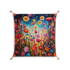 Greatful Meadow - Work On Wall - Nur Rydberg - Orange - 70 x 70 cm