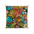 All The Stickers - Work On Wall - Craig Watkins - Black - 140 x 140 cm