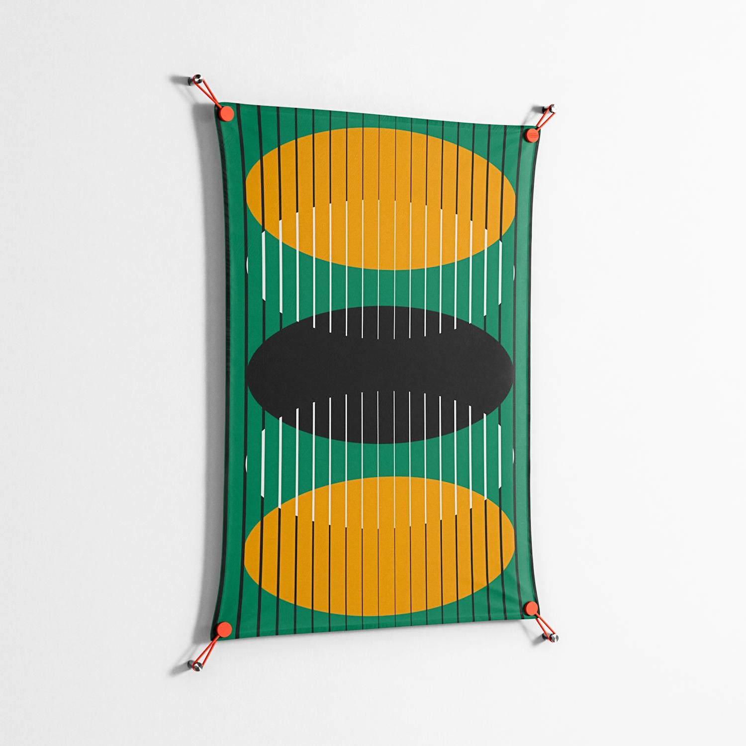Soul Split - Work On Wall - Oluwasheyi Adebayo - Orange - 70 x 100 cm