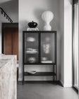 Vitrine - Loft Cabinet  - Antracite - Reeded Glass