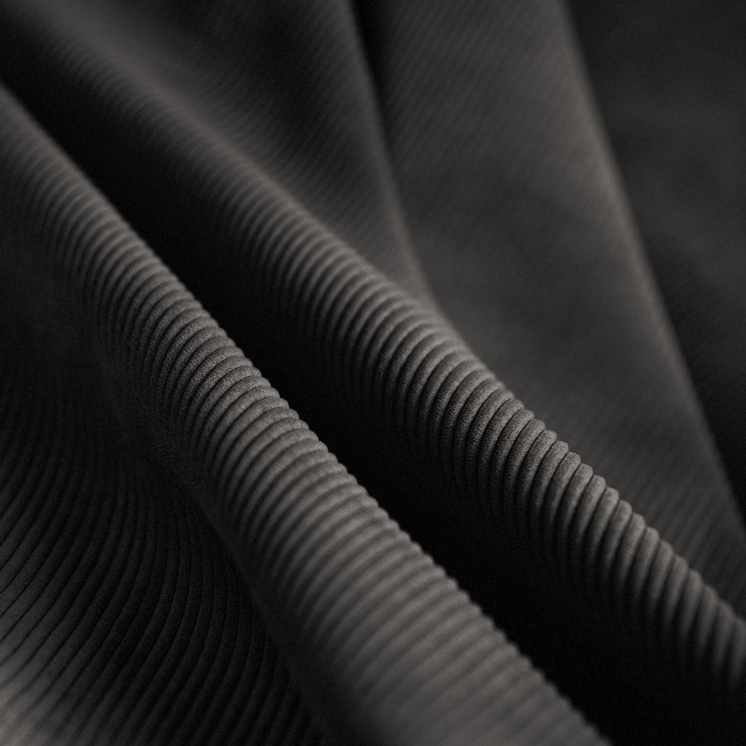 LUNA - 2 Seat with open end - Right - Corduroy Charcoal