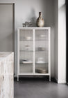 Vitrine - Cabinet - Chalk - Reeded Glass