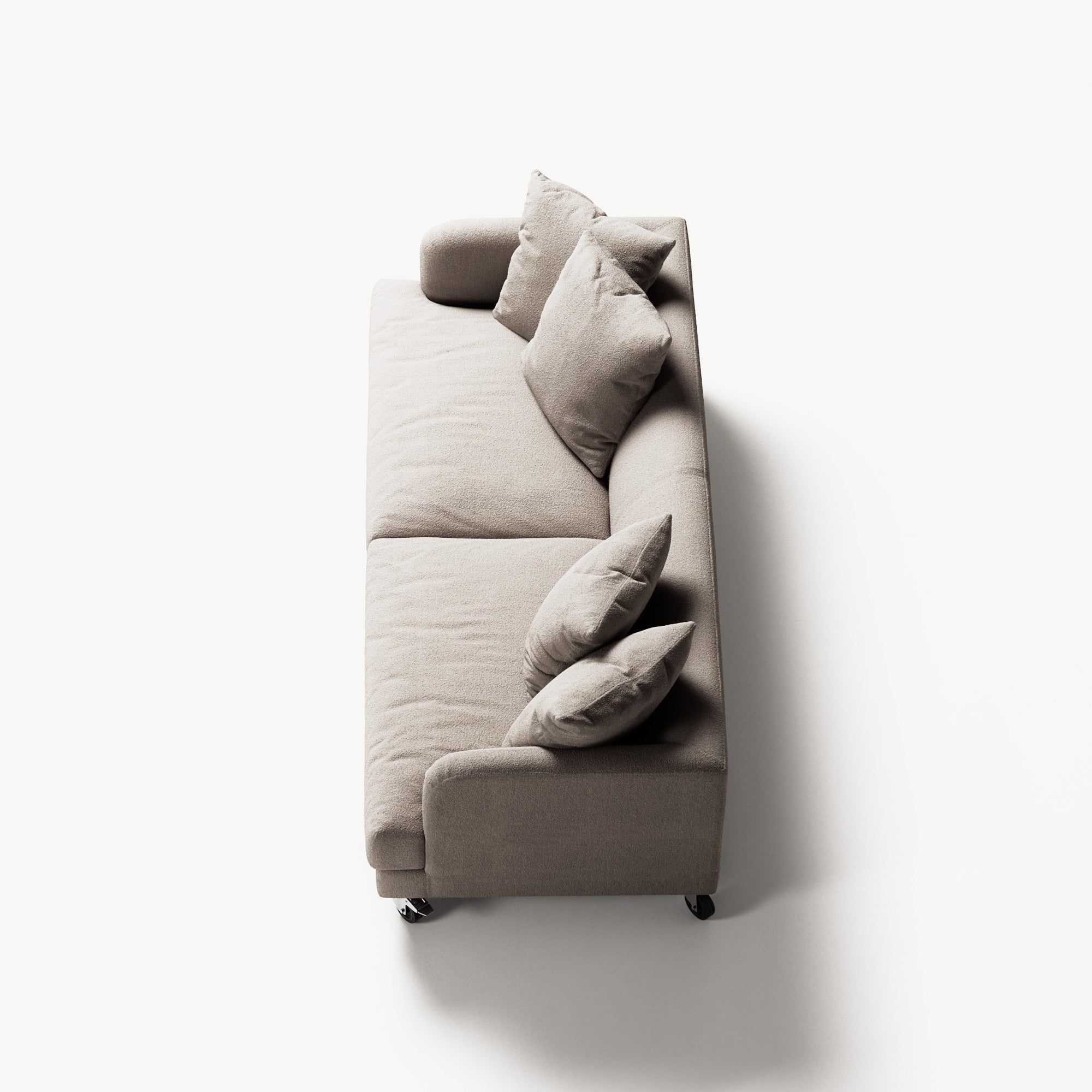 Harvey - 3 Seat - Fine Bouclé Warm Grey