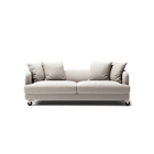 Harvey - 3 Seat - Micro Chenille Grey Cream