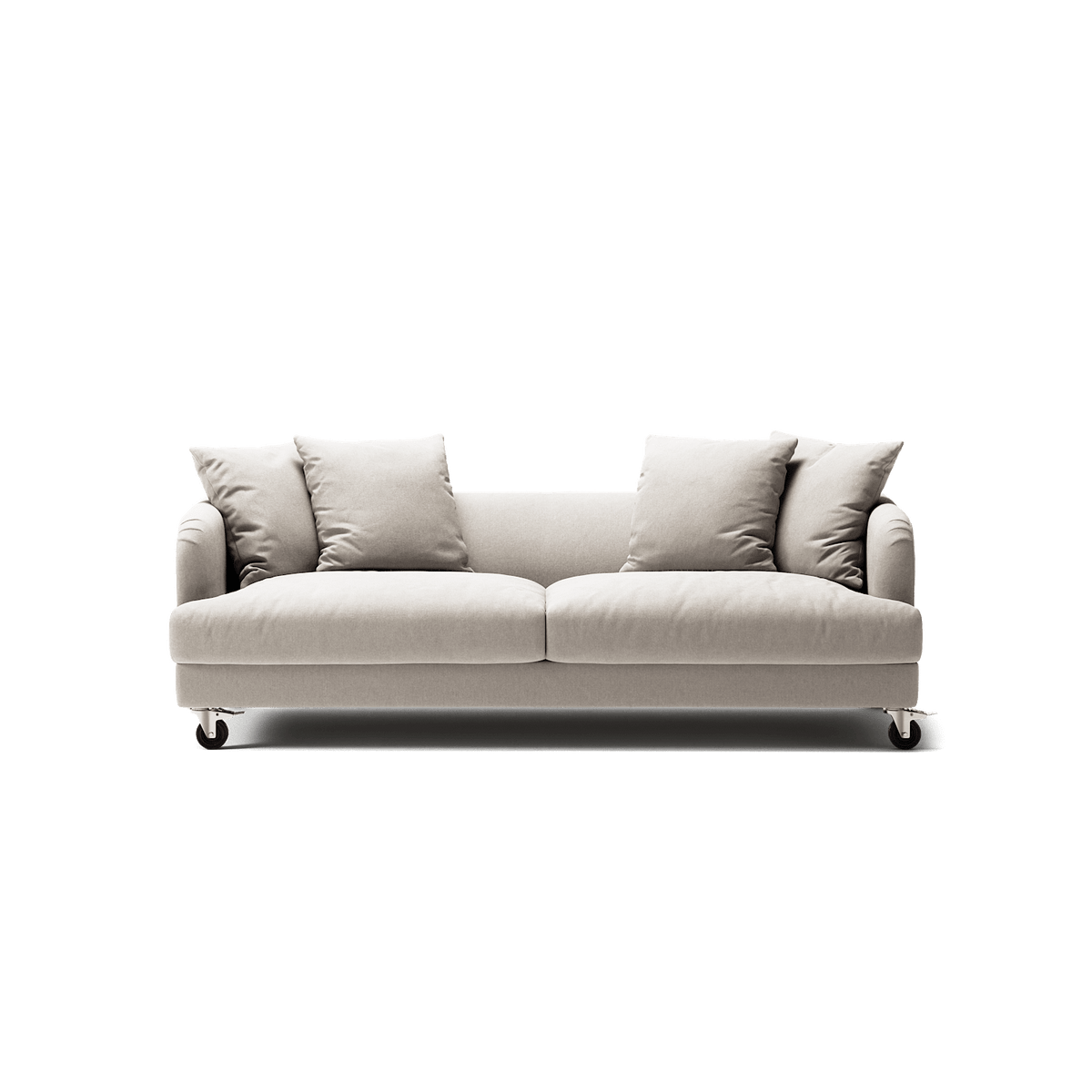 Harvey - 3 Seat - Micro Chenille Grey Cream