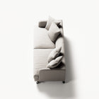Harvey - 3 Seat - Micro Chenille Grey Cream